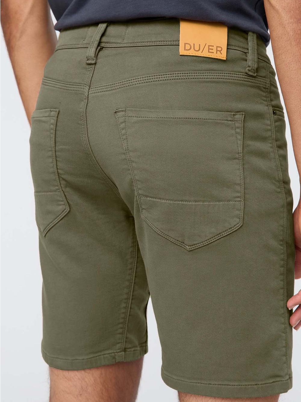 DU/ER Olive Green Men's Stretch Shorts